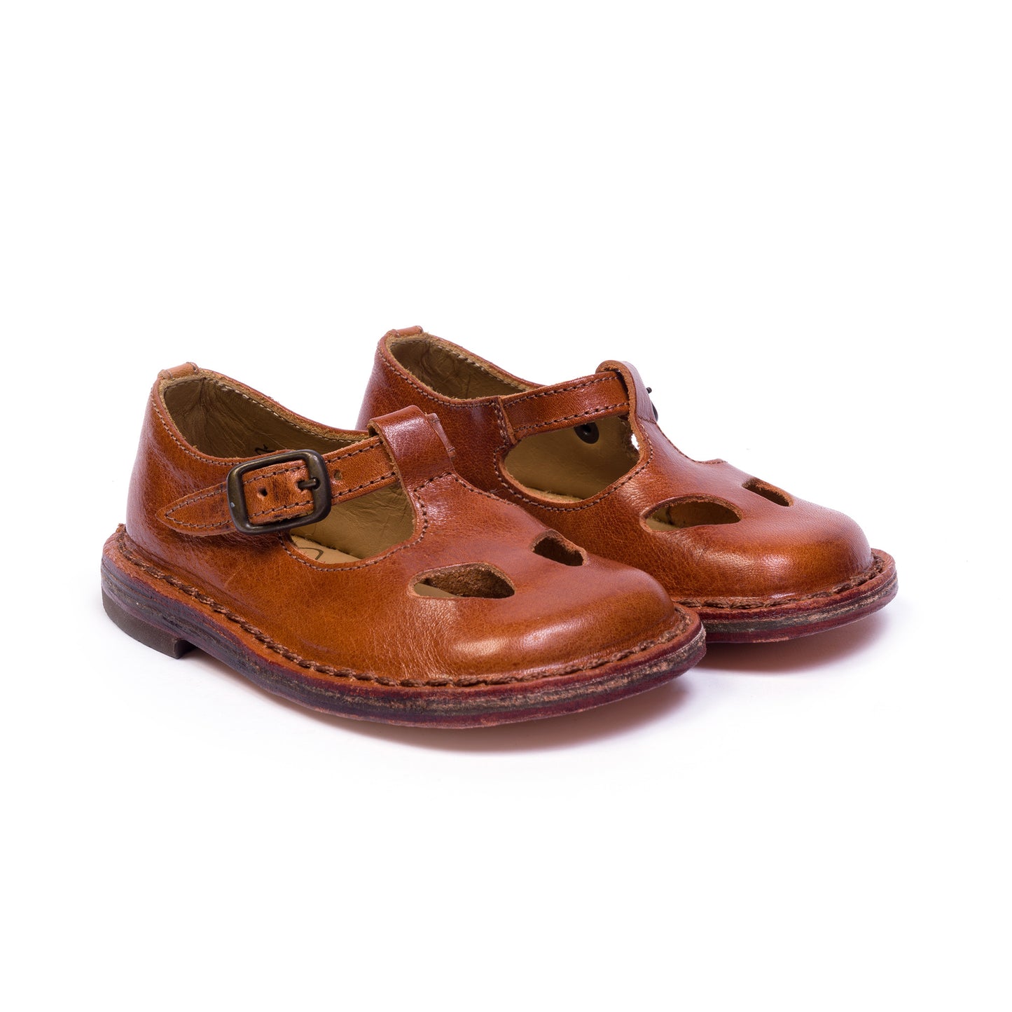 Bruno Cut Out Sandals in Vachetta Lux Cuoio - PèPè