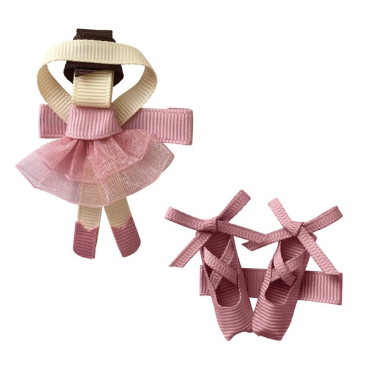 Ballerina and shoes alligator clip quartz-Milledeux