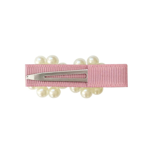 2 Pearl Flowers Bead Hairclip-Milledeux