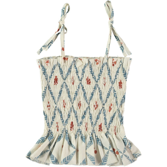 Top Athena Ruffle ,Laurel Diamond- Belle Chiara