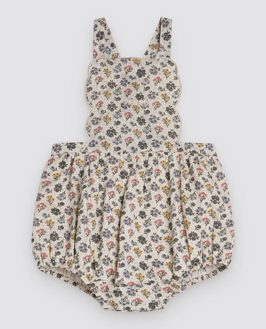 Dhalia Romper Achillea floral-Little Cotton Clothes