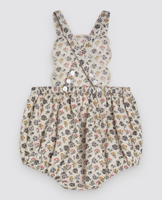 Dhalia Romper Achillea floral-Little Cotton Clothes