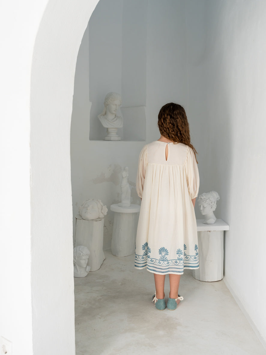 Dress Selene ,Ornamental Border- Belle Chiara