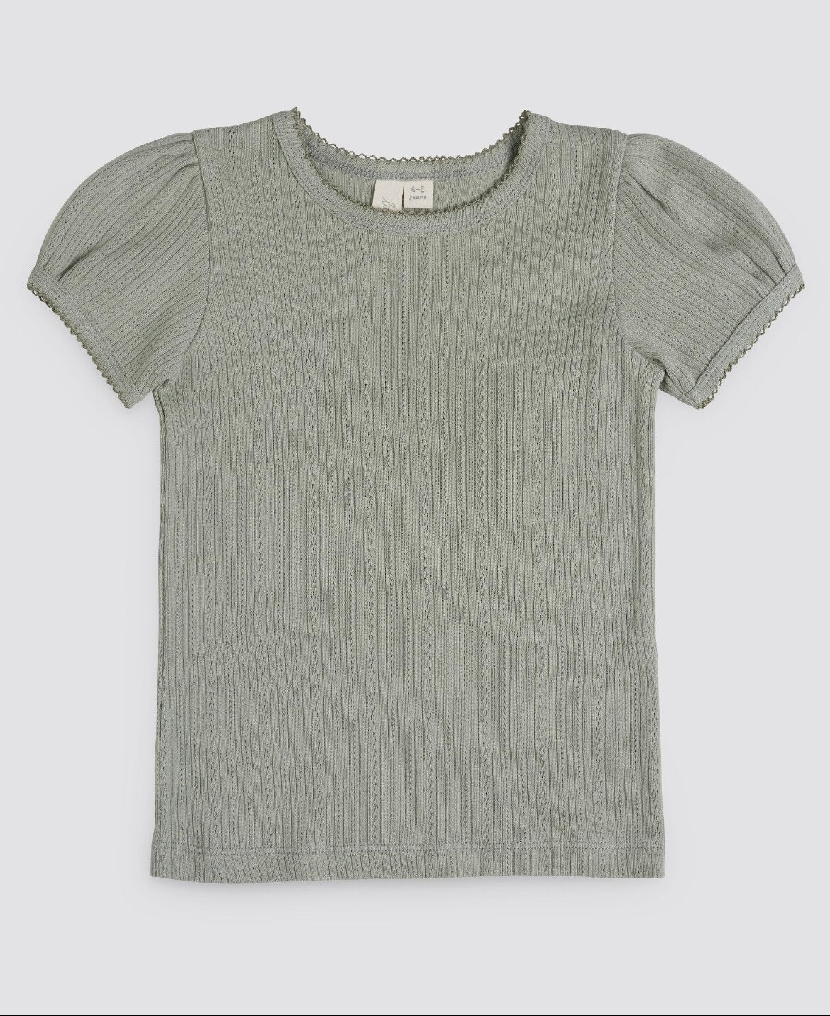 Pointelle organic T-shirt-Little Cotton Clothes