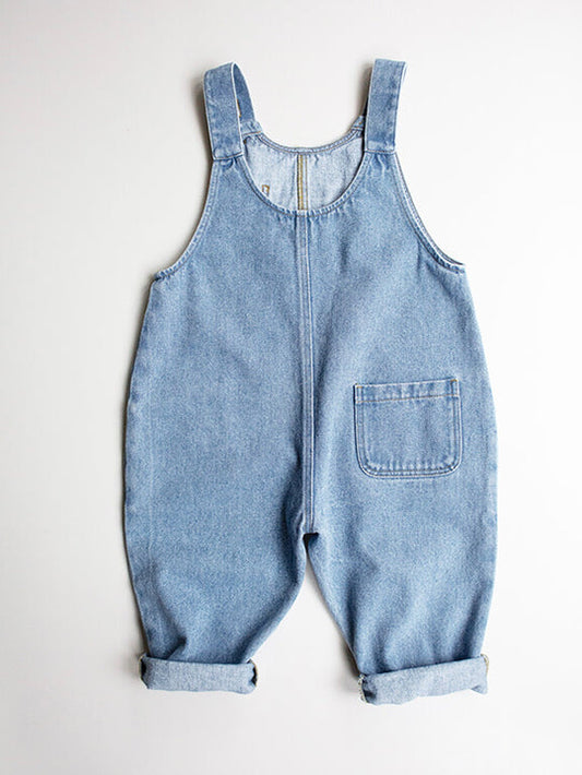 The Oversized Denim Dungaree-The Simple Folk