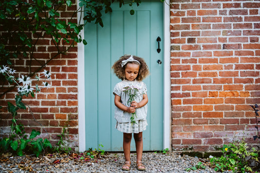 Ella Blouse Zinnia floral-Little Cotton Clothes