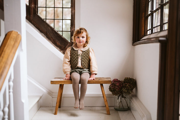 Ruby Linen Blouse Nutmeg -Little Cotton Clothes