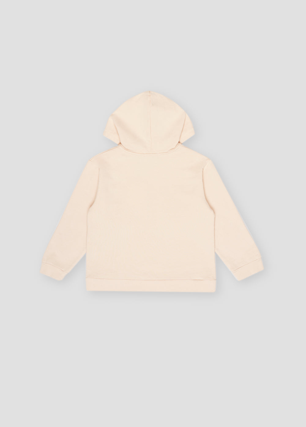 LOGO FLOCK HOODIE SAND-The New Society