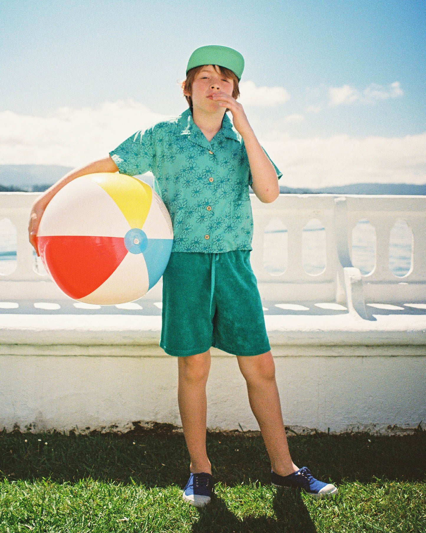 Green Daisies Shirt - The Campamento