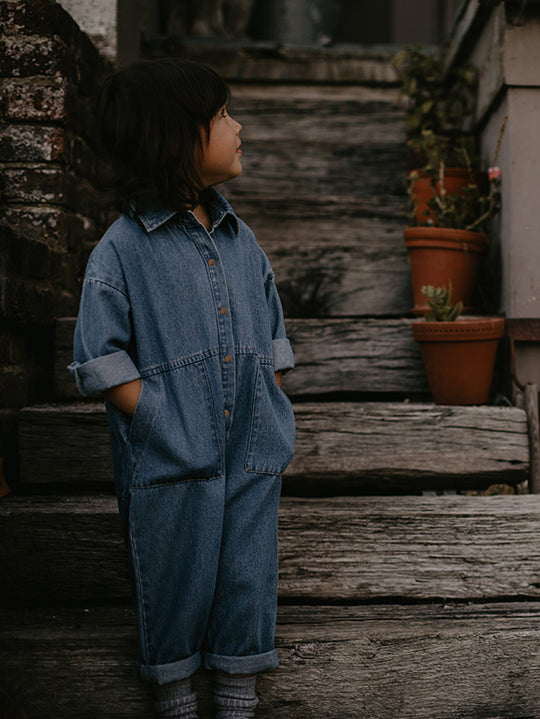 The Denim Boiler Suit-The Simple Folk