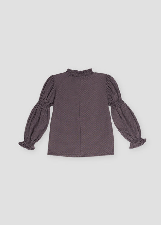 Brigitte Blouse Plum-The New Society