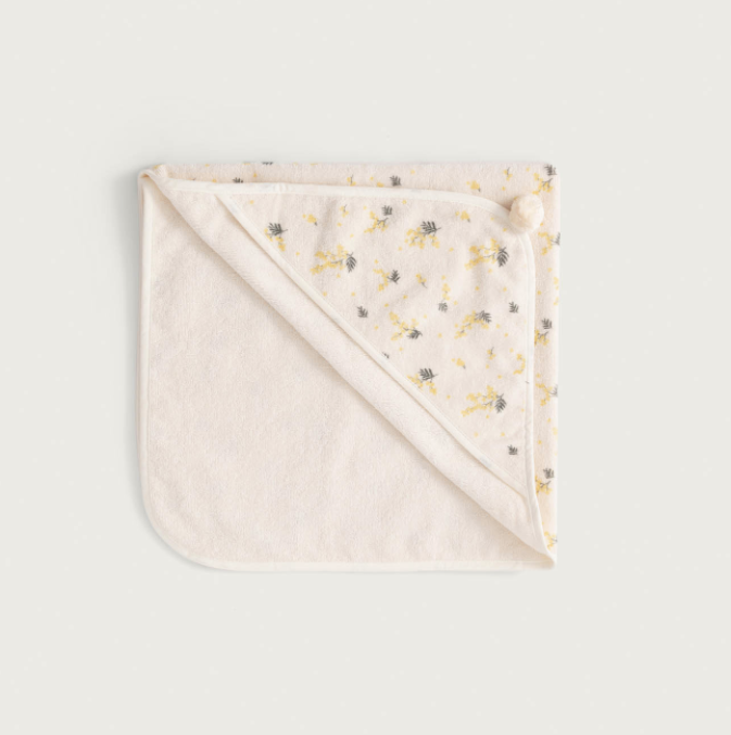 Mimosa Hooded Baby Towel -Garbo&Friends
