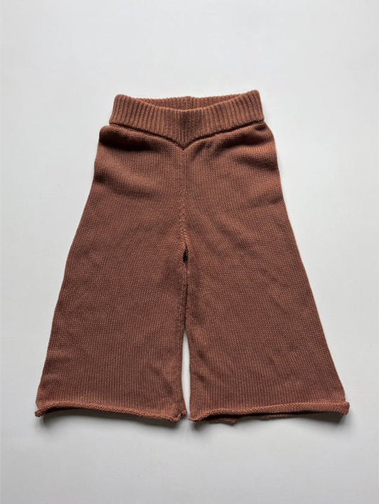 The Wide Leg Knit Trouser Mocha-The Simple Folk