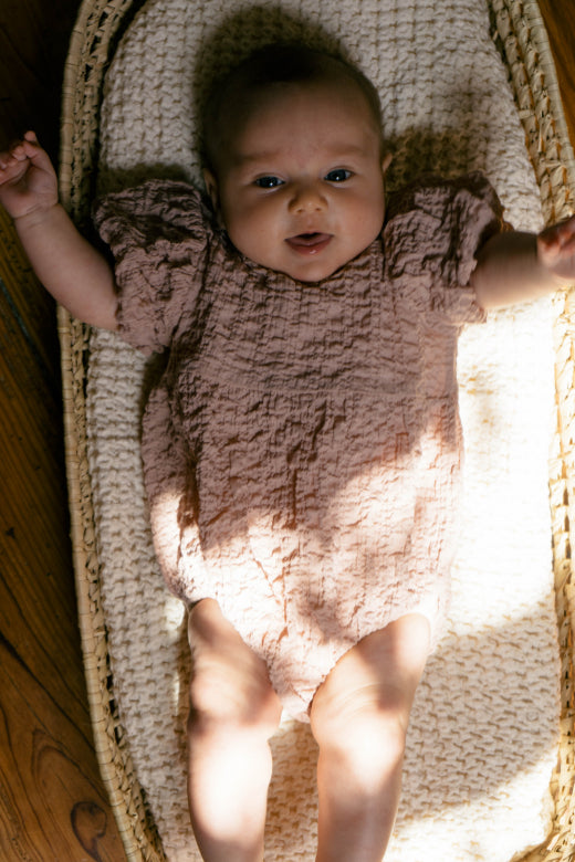 Amina Romper Pale cloud-Bebe Organic