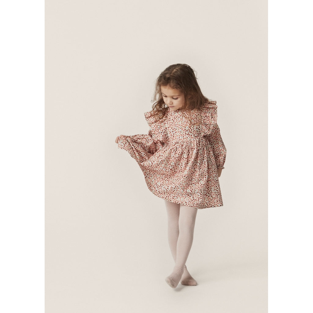 Bitsy Frill Dress , Flor De Amor- Konges Slojd