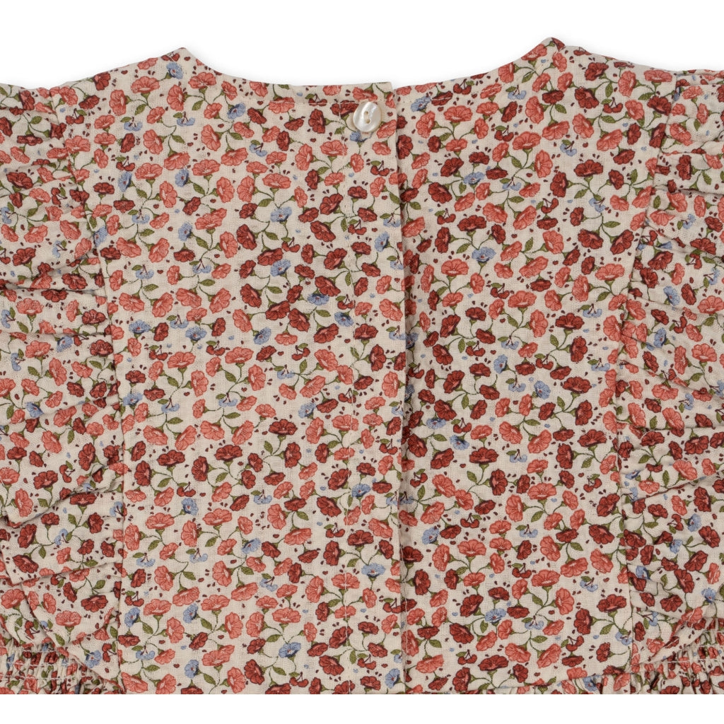Bitsy Frill Dress , Flor De Amor- Konges Slojd