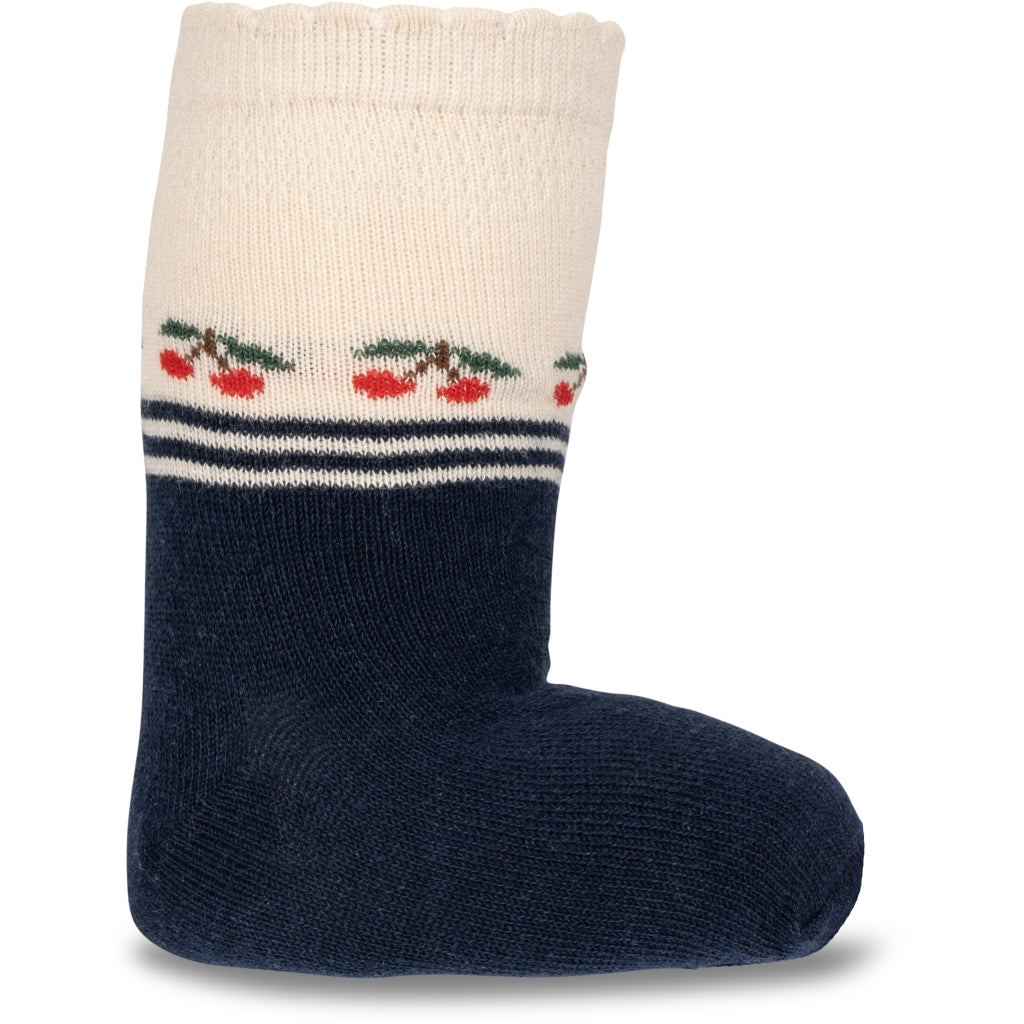 2 Pack Cherry Socks ,Cherry Mix- Konges Slojd