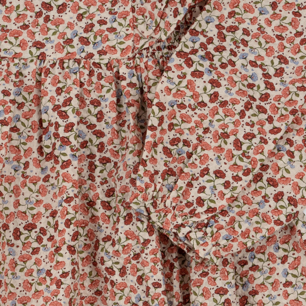 Bitsy Frill Dress , Flor De Amor- Konges Slojd