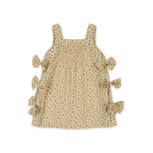 Pacey Bow Dress, Bloomie Butter- Konges Slojd