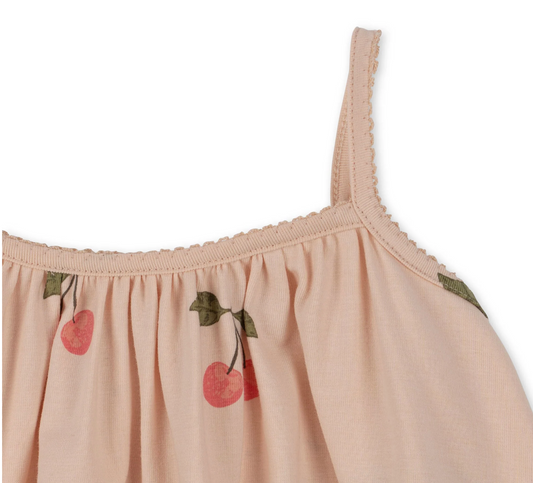 Basic Strap Dress GOTS, Ma Grande Cerise Pink - Konges Slojd