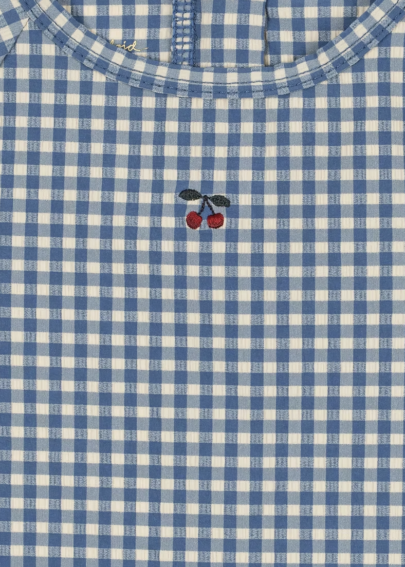 Fresia LS Swimsuit, Harbor Check- Konges Slojd