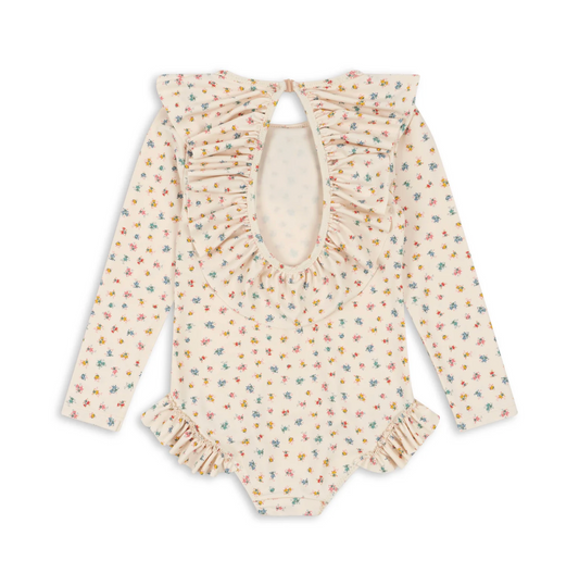 Manuca Frill Swimsuit, Bloomie Sprinkle - Konges Slojd