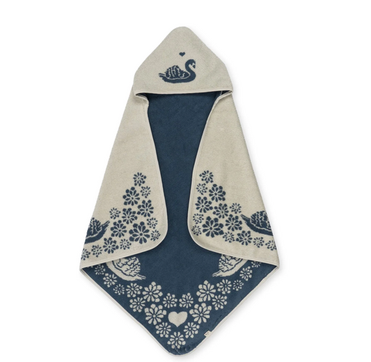 Terry Towel Jacquard GOTS  ,swan- Konges Slojd
