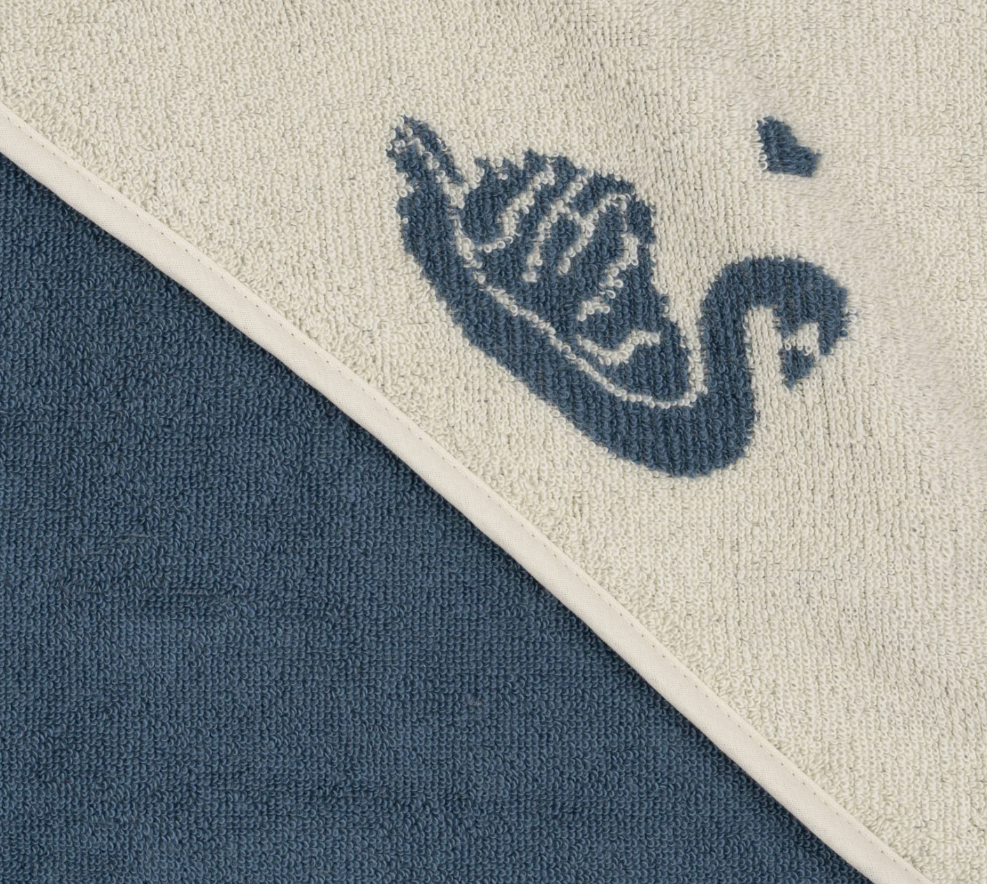 Terry Towel Jacquard GOTS  ,swan- Konges Slojd