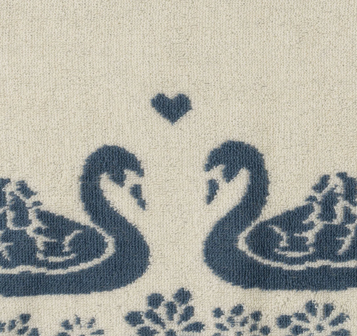 Terry Towel Jacquard GOTS  ,swan- Konges Slojd