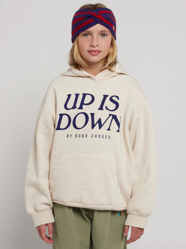UP IS DOWN HOODED SWEATSHIRT