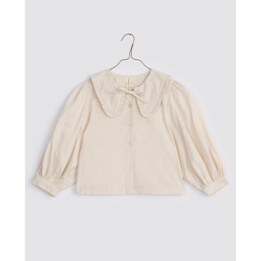 Organic Helga Blouse ,Chalk-Little Cotton Clothes