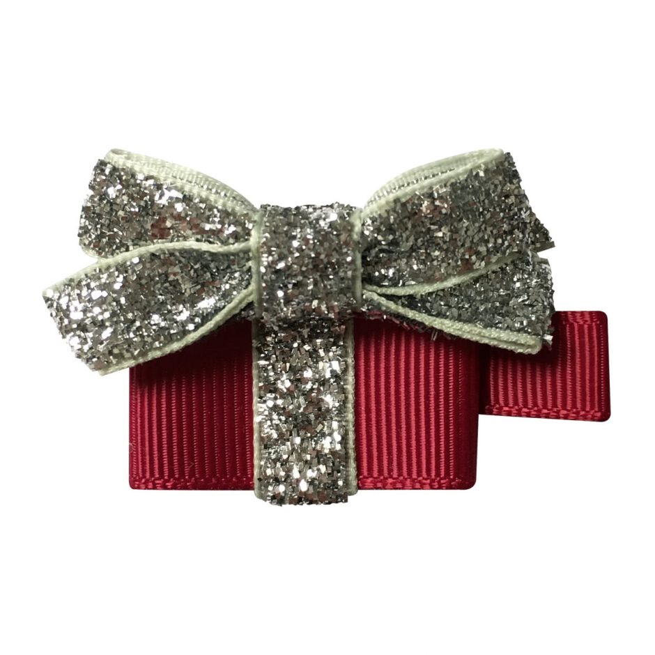 Gift alligator clip wine / silver-Milledeux