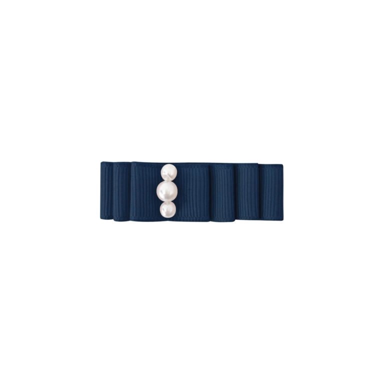 Small layered hair bow alligator clip-Milledeux