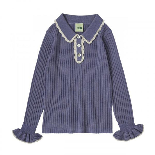 Rib Polo ,dusty violet- Fub