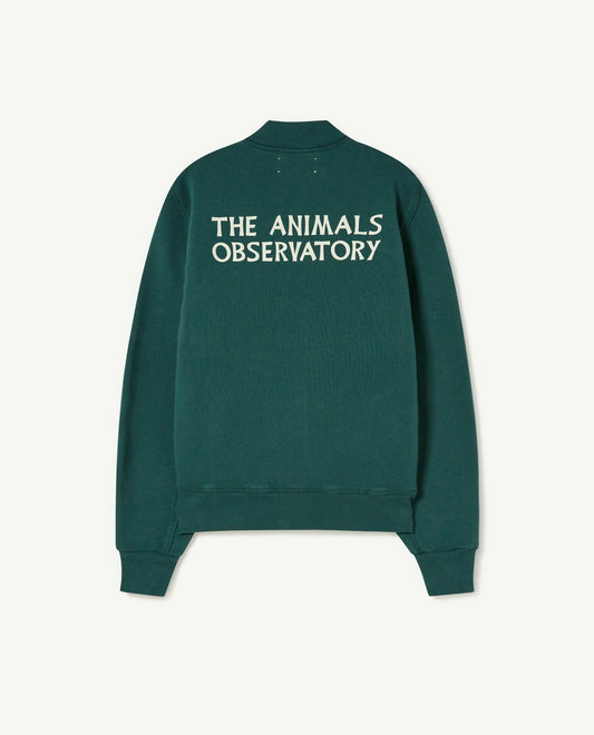 Dark Green Zebra Track Jacket-The Animals Observatory