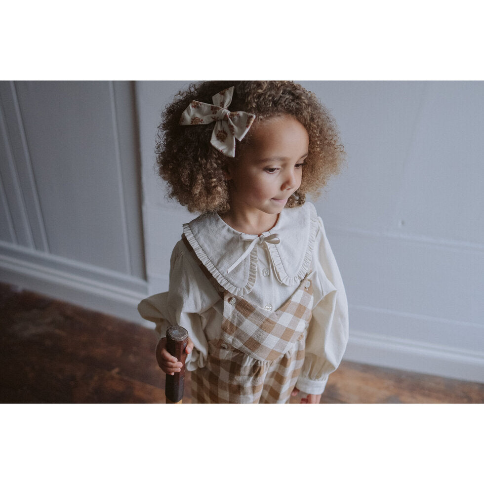 Organic Helga Blouse ,Chalk-Little Cotton Clothes