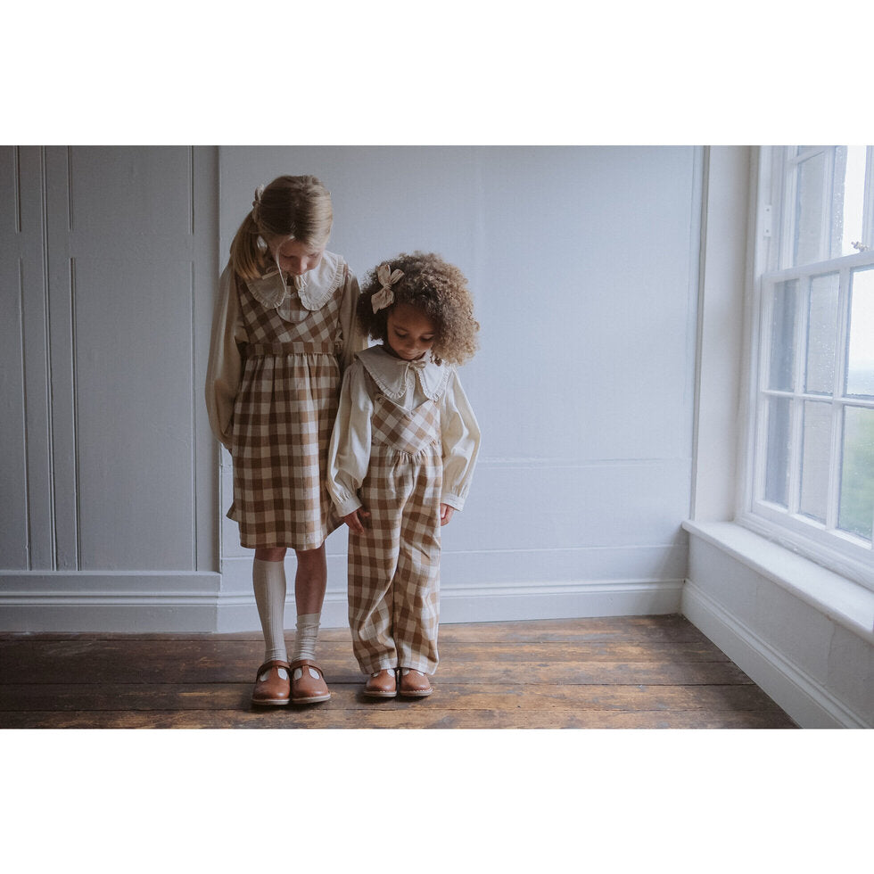 Organic Helga Blouse ,Chalk-Little Cotton Clothes