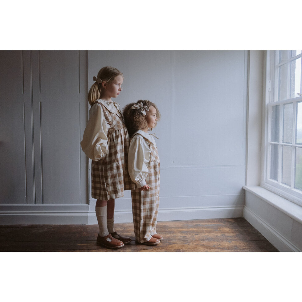 Organic Helga Blouse ,Chalk-Little Cotton Clothes