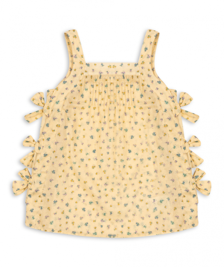Pacey Bow Dress, Bloomie Butter- Konges Slojd