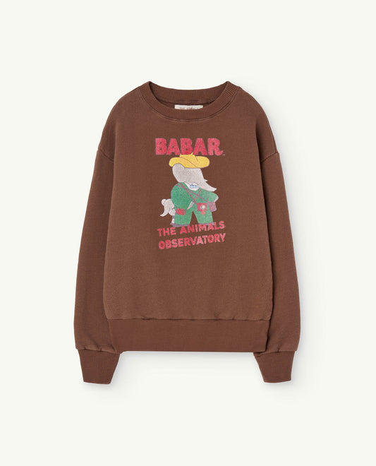 Babar Brown Bear Sweatshirt-Babar & The Animals