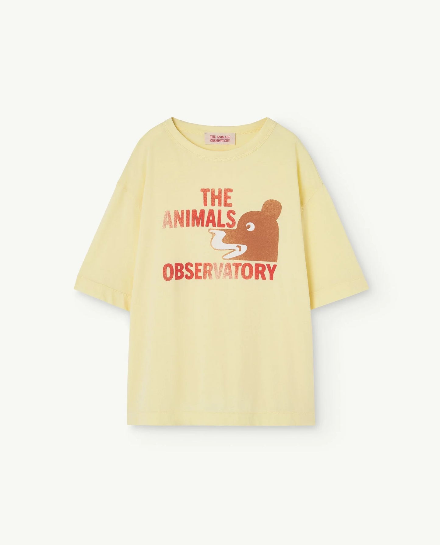 Soft Yellow Bear Rooster Oversize T-Shirt