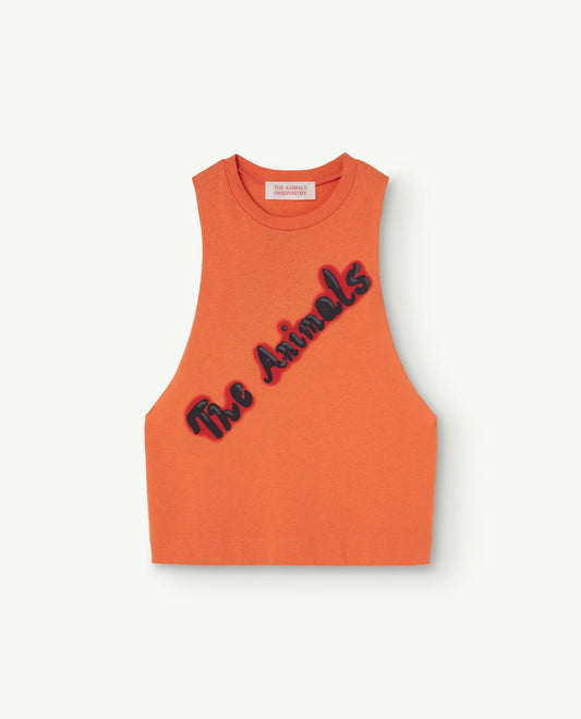 Orange Prawn Tank Top