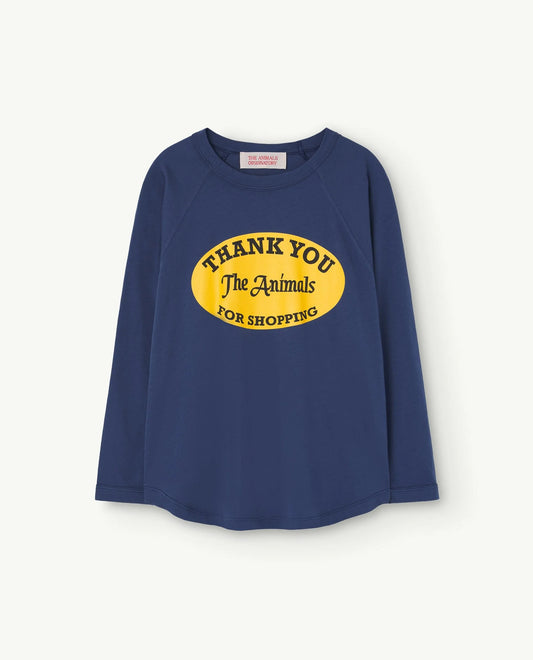Deep Blue Anteater Long Sleeve T-Shirt