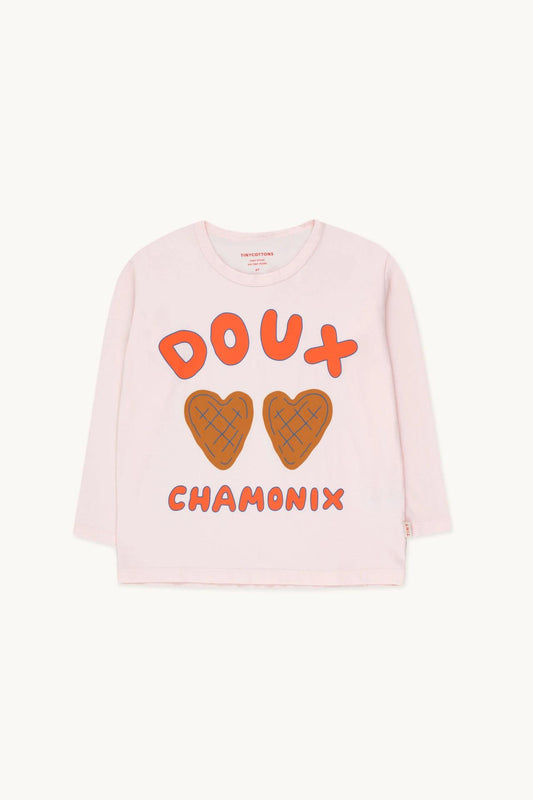 Doux Chamonix Tee,Soft Pink - Tiny Cottons
