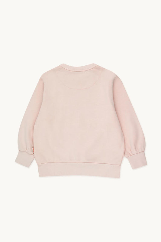 Tiny Bow Sweatshirt ,Soft Pink - Tiny Cottons