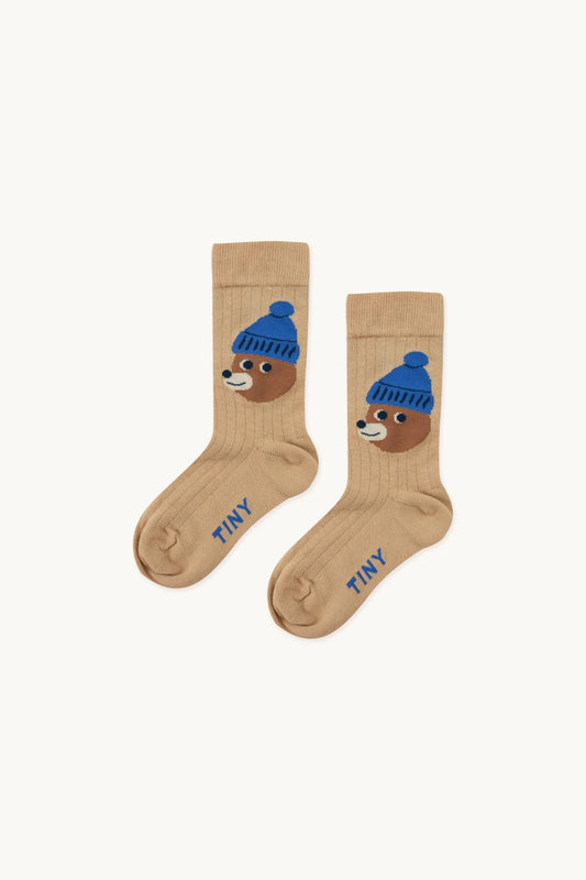 Bear Socks, Almond- Tiny Cottons