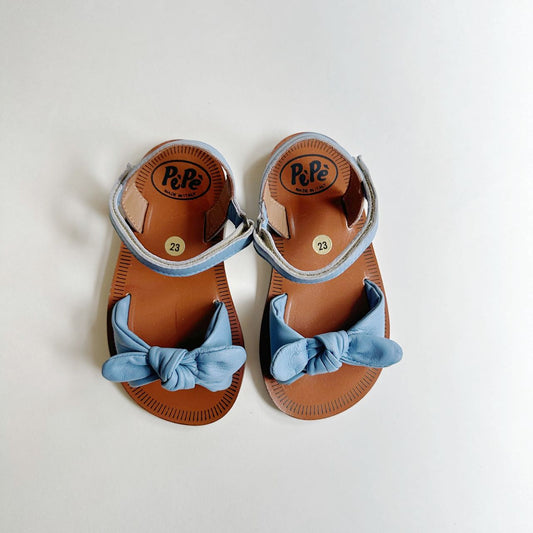 Blum Bow Sandals, Blue- PèPè
