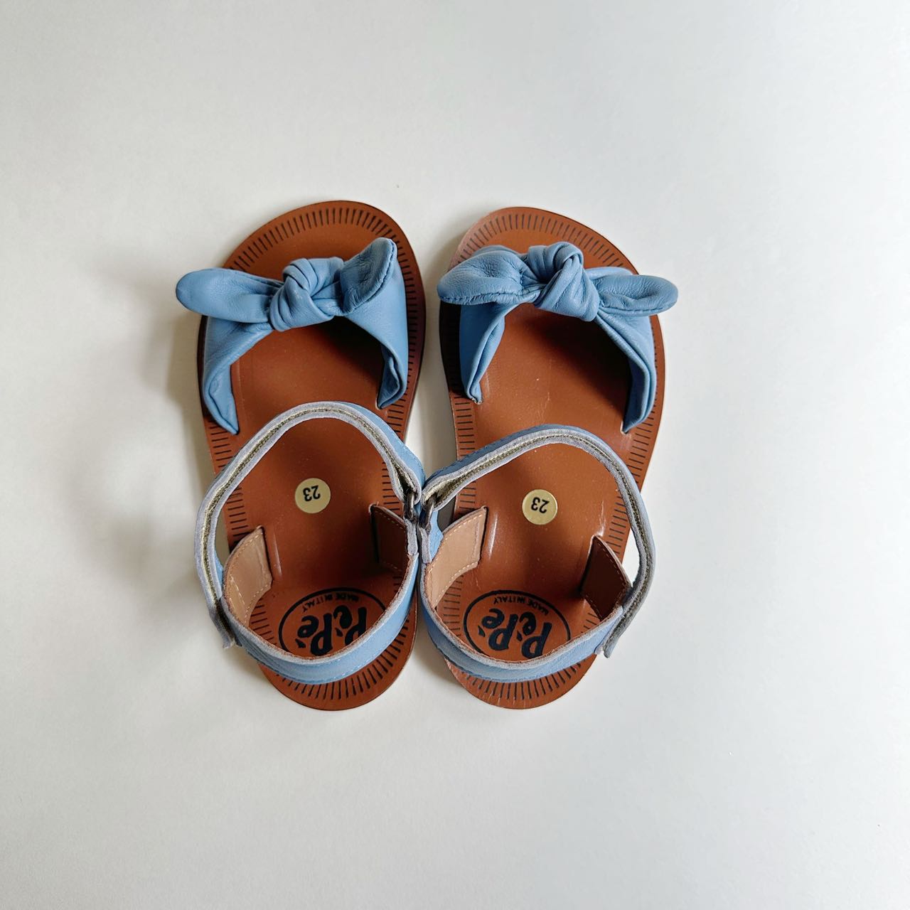 Blum Bow Sandals, Blue- PèPè