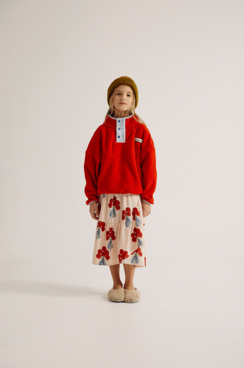 Red Striped Kids Beanie - The Campamento