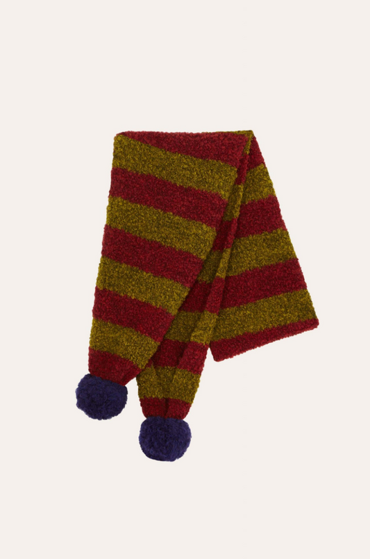 Red Striped Kids Scarf- The Campamento